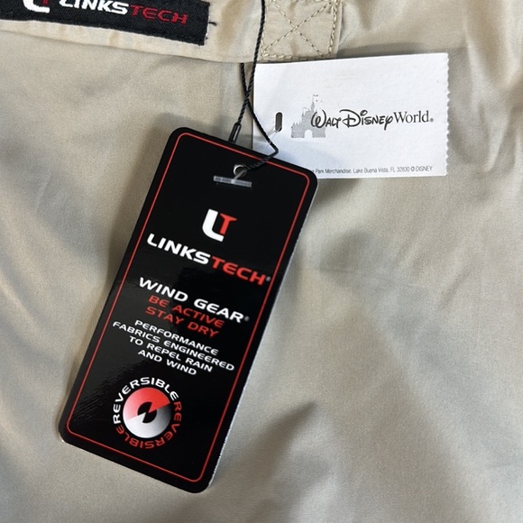 NWT Walt Disney World Golf Links Tech Mickey Embroidered Black Windbreaker Vest - Picture 12 of 13